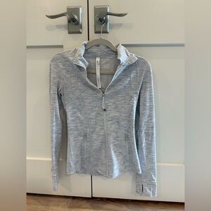Lululemon Athletica Light Gray Zip-Up Hoodie